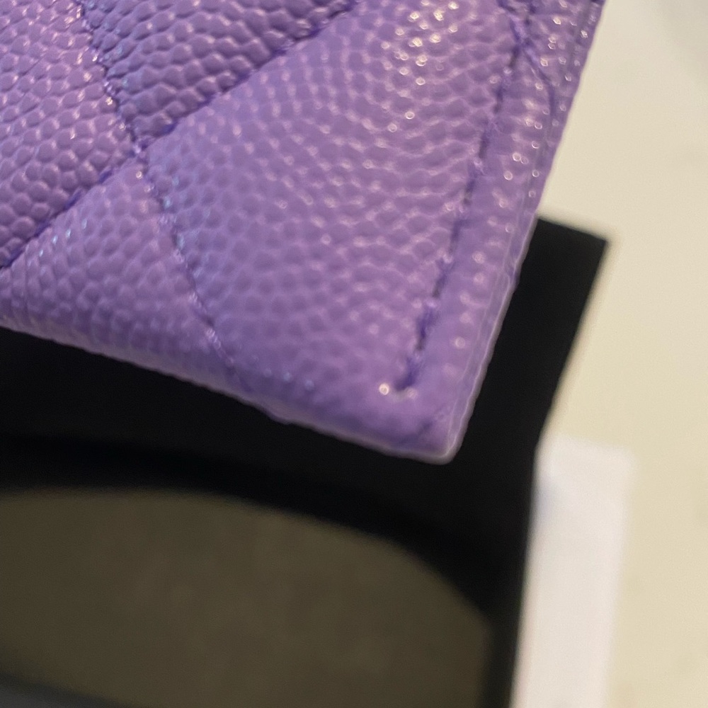 Chanel 20s Purple Flat Card Holder - Picture 7 of 14